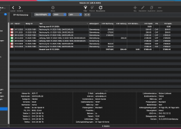 OP-Kontoauszug Debitoren shakehands Kontor Darkmodus